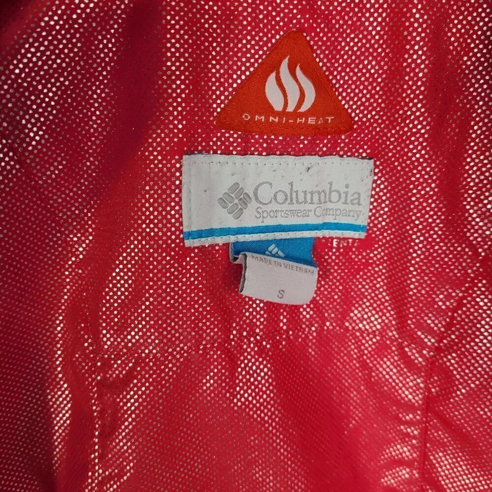 Columbia Girls Omni Heat Red Pink Coat Lightweight Puffer Jacket